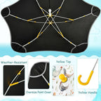 ALAZA Kids Umbrella Stick Umbrellas Cute Umbrella for Boys Girls Toddler UV/Sun Rain Windproof