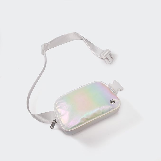 Pander Everywhere Belt Bag for Women, Fashion Waist Packs, Crossbody Bags with Adjustable Strap (Iridescent).