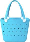 Lightweight Extra large Rubber Beach Bag Small mini Tote Bag for Gym Waterproof medium Open Handbag for Pool Sports