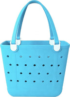 Lightweight Extra large Rubber Beach Bag Small mini Tote Bag for Gym Waterproof medium Open Handbag for Pool Sports