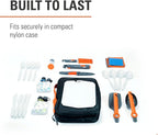 GSI Outdoors Destination Kitchen Set 24‑Piece, Full Camp Kitchen Kit, Cutlery for Persons, Pivot Tools, Spice Shakers & Carry Travel Case