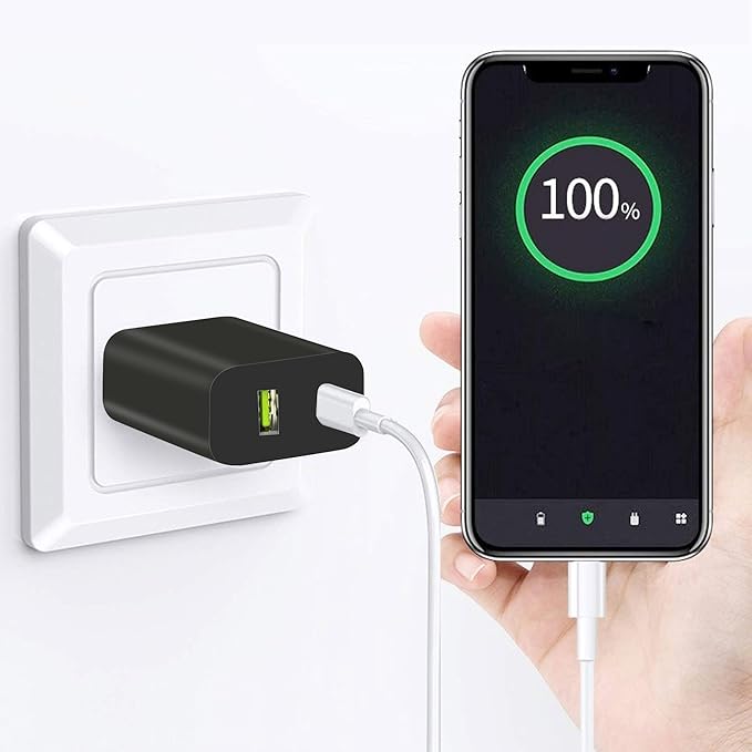 2 Pack USB C Charger Block, Dual Port Type C Wall Charger Fast Charging 20W Power Adapter Cube for iPhone 14/14 Pro/14 Pro Max/14 Plus/13/12/11, XS/XR/X, iPad, Samsung, More