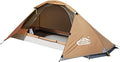 camppal 1 Person Tent for Camping Hiking Mountain Hunting Backpacking Tents 4 Season Resistance to Windproof Rainproof and Waterproof