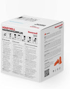 Honeywell Howard Leight by Maximum Corded Disposable Foam Earplugs, 100 Pairs, Orange