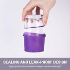 Mrsdry Bottle Covers for Travel, Leak Proofing, Travel Size Container Silicone toiletry sleeves, Leak Locks Travel Accessories for Shampoo Wash Body Bottles and other beauty and personal care(8pcs)