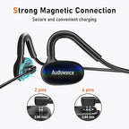 2-Pack AB284 Reversible Smart Watch Charger – Innovative Magnetic Charging Cable, Solves Polarity Mismatch, Universal for All 2.84mm-Pin-Pitch Devices: Select Bone Conduction & Open-Ear Headphones
