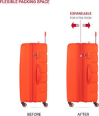 SwissGear 7366 Signature Hardside Expandable Luggage with Spinner Wheels, TSA Lock, Cup-Holder, Orange, 2-Piece Set (19/27)