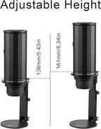 Pour Over Coffee Maker Stand,Adjustable & Foldable Portable Electric Espresso Machine Stand,Holder for Coffee Grinder,Universal Dripper,V60 Dripper,Travel Coffee Maker, Press Black