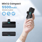 [2-Pack]Mini Portable Charger for iPhone 17/16/15,Upgraded 5500mAh PD Fast Charging USB C Power Bank,Travel Essentials Battery Pack for iPhone 17/17 Pro Max /Air/16 Plus/16/15 Series Galaxy Android