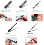 Nail Clippers Set, 10 PCS Professional Manicure Set and Pedicure Kit with Travel Case,Stocking Stuffers, Christmas Gift for Men and Women