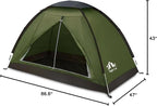 Night Cat Backpacking Tent for One 1 to 2 Persons Lightweight Waterproof Camping Hiking Tent for Adults Kids Scouts Easy Setup Single Layer 2.2x1.2m
