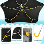 ALAZA Kids Umbrella Stick Umbrellas Cute Umbrella for Boys Girls Toddler UV/Sun Rain Windproof