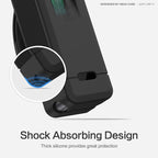 Silicone Case for Anker Prime Power Bank 27,650mAh 250W 1/4-inch nut Hole, TF/SIM Card Storage Reserved Compatible with Anker 250W Prime Power Bank Protective Cover Dustproof Soft with Handle(Black)