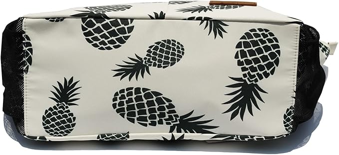 ESVAN Original Floral Tote Bag Large Shoulder Bag with Multi Pockets for Gym Travel Beach Daily Bags