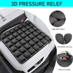 Sondor Travel Cushion - Inflatable Travel Seat Cushion for Airplane,3D Inflatable Air Cells Provide Body Support,for Wheelchairs,Driving,Office (Black-32)