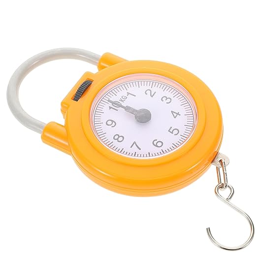 Healifty Portable Mini Travel Luggage Scale with Hook High Precision Spring Electronic Weight Scale for Suitcase for Travel and Home Use