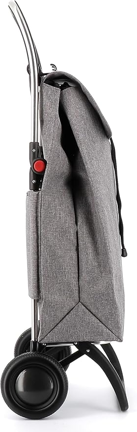 ROLSER I-Max Tweed 2 Wheel Foldable Shopping Trolley - Gray