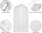 Zilink Hanging Garment Bag Lightweight Suit Bags Dust-Proof (Set of 6) with Study Full Zipper for Closet Storage and Travel [Upgraded Version]