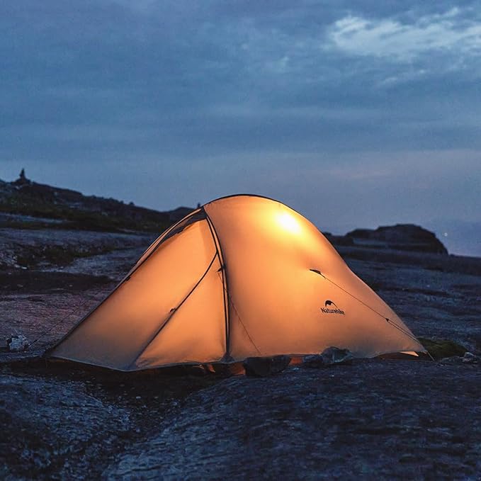 Naturehike Cloud-Up Tent Lightweight Backpacking Tent with Footprint - Free Standing Ultralight Camping Hiking Backpack Tents