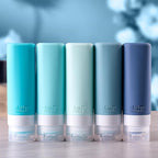 INSFIT Travel Bottles for Toiletries, TSA Approved 3oz Travel Size Toiletries, BPA Free Leak Proof Squeezable Silicone Tubes Travel Essentials for Shampoo Conditioner Lotion Soap