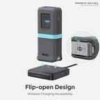 Silicone Case for Anker Prime Power Bank (26,250mAh 300W) Travel Protective Cover with Lanyard Hole, Compact | Tactile Grip | Impact Protection for Anker Power Bank (300W/A110A), Case Only (Gray)