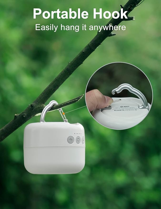 ZMNT LED Camping Lantern Rechargeable 1000LM, Up to 300H Running Time Camping Tent Light, 6700mAh Emergency Light for Hurricane, Power Outages, Home, Hiking, Water-Resistant
