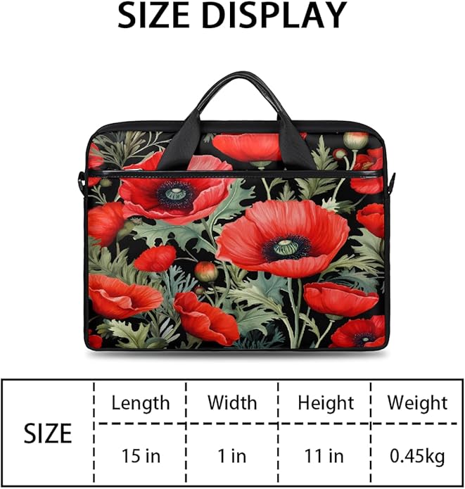 Laptop Shoulder Bag for Women Men, Waterproof Computer Case Messenger Bag Briefcase for Business Office Travel