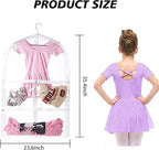 Waterproof Hanging Garment Bag,35 Inch Garment Bags For Hanging Clothes,Garment Bags For Travel Storage,Kids Garment Bag with Full Zipper for Dance Costumes,Sports,Skating,Theatre,Beauty Pageants