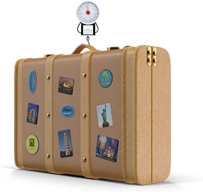 Suitcase Scale for Travel with Built-in Tape Measure. Bag Scale Travel Essential, Weight Scale for Luggage Bag, Hanging Scale, Luggage Scales for Suitcases, Portable Handheld Scale for Luggage Travel