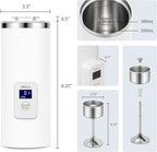 iMiGoo Dual Brew Electric 8oz Coffee & Tea Percolator, 17oz Boil Water, Keep Warm, Portable Multi-Functional Stainless Steel Pot for Home/Office/Camping