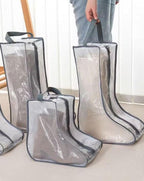 Portable 2 Pack Boots Storage, Tall Boots Storage/Protector Bag,Grey Portable waterproof storage bags are used for travel storage, under the bed, wardrobe, shoe cabinet and other home storage