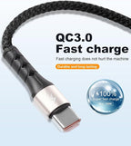 SIQIWO Multi USB C Cable Fast Charging, [4FT/2 Pack] QC 3.0(3A) USB C Splitter Cable, 4 in 1 Charger Cord with 4 Type C Ports, for iPhone 17/16/15 Series, iPad Air/Pro, Samsung Galaxy S25, Pixel, PS5