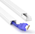 Delamu Cord Hider, 31.5in Cord Covers for Wires on Wall, Paintable Cable Hider, Easy to Use Wire Covers for Cords, Wire Hiders for TV on Wall, Cable Cover Cable Management, W0.59in H0.40in
