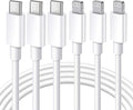 Ximytec [Apple MFi Certified] USB C to Lightning Cable 3Pack 3FT iPhone Fast Charger Type Charging Cord Compatible with 13 Pro Max 12 11 XS XR X 8 iPad,White