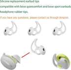 Replacement Earbud Tips Silicone Earbud Covers Ear Tips Compatible with Bose Quietcomfort and Sport Headphone Ear Bud Tips Large 3 Pairs