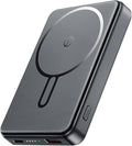 for Magsafe Battery Pack 12000mAh Magnetic Power Bank Portable Charger USB C 20W Fast Charging Wireless Charger Travel Essential for iPhone 16/15/14/13/12 Series Grey