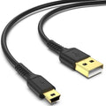 6FT Mini USB Cable, Standard USB 2.0 Type A Male to Mini B Male Charger Cord Compatible with PS3 Controller, MP3 Player, Camera, Dash Cam, Garmin GPS, Hero 4/3+