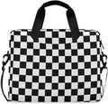 Waving Checkered Flag Car Racing Laptop Case, 15.6 inch Laptop Bag, Waterproof Laptop Sleeve, Laptop Briefcase for Women & Men