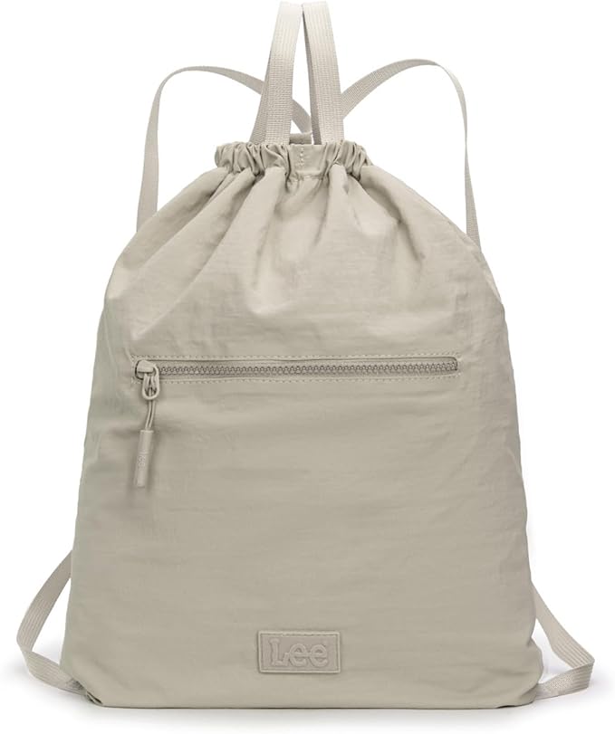Lee Drawstring Backpack Bag Lightweight Small Gym Swim Beach Bag Water Resistant Sports Sackpack for Men Women, LEE48-002TN