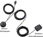 GPS Repeater Signal Booster Amplifier Signal Strength Active Antenna for Car/Trucks/Indoor Use, Gain 30 dB, with Magnetic Base and Waterproof
