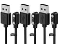 Smart Watch Charger for Letsfit Willful YAMAY VeryFitPro, [ 3-Pack 3.3-Feet ] Replacement Magnetic Watch USB Charging Cable Cord for SW021 SW023 Letsfit ID205L ID205U ID205S SW025 Uwatch 3S 3 2 2S