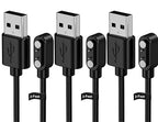 Smart Watch Charger for Letsfit Willful YAMAY VeryFitPro, [ 3-Pack 3.3-Feet ] Replacement Magnetic Watch USB Charging Cable Cord for SW021 SW023 Letsfit ID205L ID205U ID205S SW025 Uwatch 3S 3 2 2S