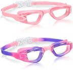 Aegend Swim Goggles for Kids Youth 3-14 Anti-Fog Anti-UV Comfort Fit Goggles for Swimming