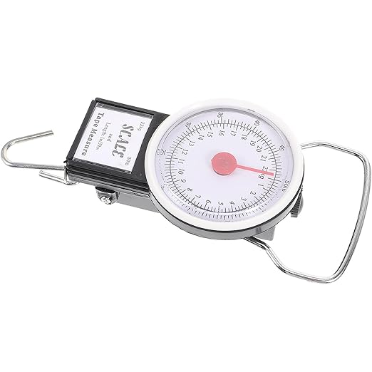 Alipis Portable Handheld Hanging Fishing Scale with LCD Display, 22 Kilogram High Precision Hook Weight Scale for Travel Luggage and Suitcase Weighing