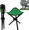 Folding Camping Stool Portable Outdoor Chair Use Height 13.7in Fishing Chair Seat for Camping Hiking Golf Hunting Hiking Outdoor Gardening and Travel Beach Maximum Weight Capacity 240 lbs(Green)