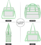 USPECLARE Clear Bag for Stadium Events,Transparent Bag for Work Sports Games Concerts Travel Gym