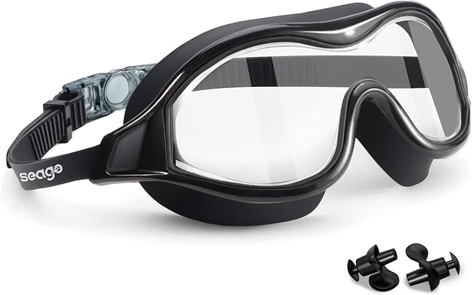 Swim Goggles No Leaking Anti-Fog Pool Goggles Swimming Goggles for Adult Men Women Youth, UV Protection 180° Clear Vision