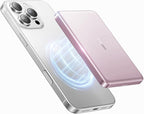 TORRAS MiniMag Power Bank,Ultra-Slim 10,000mAh Magnetic Wireless Portable Charger, 22.5W Fast Charging iPhone Air MagSafe Battery Pack Designed for iPhone 17 Pro Max/17 Pro/Air/16/15/14/13/12, Pink