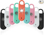 Fauxomor 140dB Personal Safety Alarm for Women, 9 Pack Safe Alarm Protection Keychain with Strobe Light & Low Battery Notice, Security Siren Self Defense for Kids Seniors College Girls