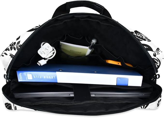 Laptop Bag 15.6 inch, Waterproof Laptop Case with Strap, Protective Laptop Carrying Case for Women&Men, Goth Bat Foral